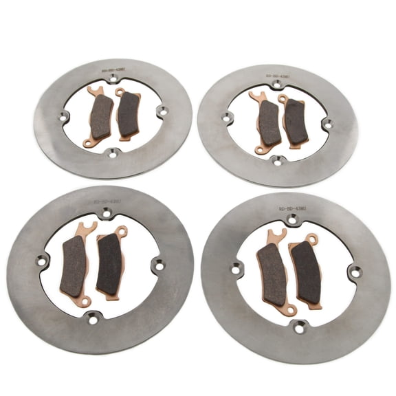 Brake Rotors & Brake Pads fit Can-Am Renegade 1000 2012-2019 Front & Rear MudRat