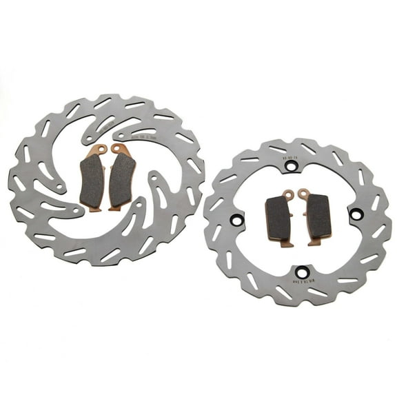 Brake Rotors & Brake Pads fit Honda CR500 1995 - 2001 Front & Rear RipTide