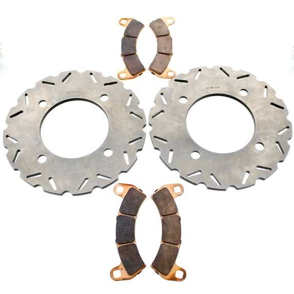 Brake Rotors & Brake Pads fit Polaris RZR XP 4 Turbo EPS 2017-2021 Front RipTide
