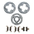 thumbnail image 1 of Brake Rotors & Brake Pads for Polaris Scrambler 400 4x4 1998-2000 Front & Rear, 1 of 5