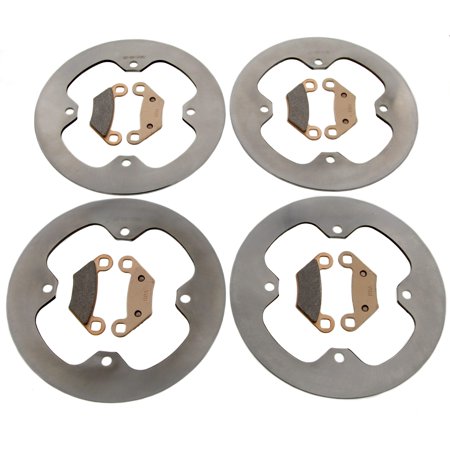 Brake Rotors & Brake Pads for Polaris Scrambler 850 2016-26 Front & Rear MudRat