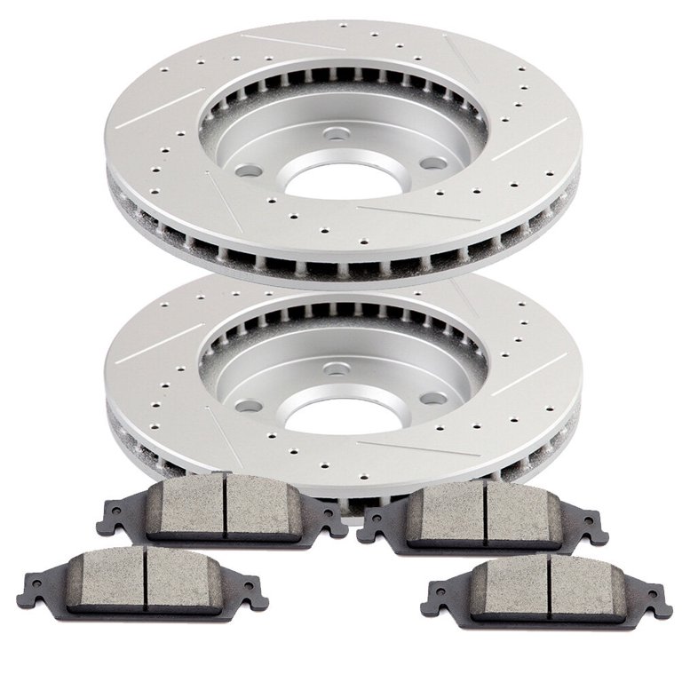 Brake Rotors Brakes Pads Kits,ECCPP 2pcs Front Brake Rotors and