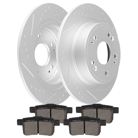 Brake and Rotors Kits,SCITOO Rear Brake Rotors and Ceramic Brake Pads Fit For Chrysler 0 / Sebring,For Dodge Avenger / Caliber,For Jeep Compass/Patriot 07-17,For Mitsubishi Lancer 08-16