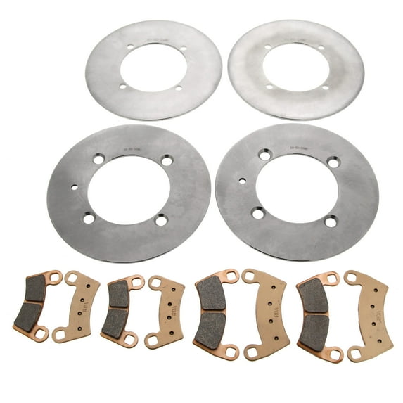 Brake Rotors & Pads Polaris Ranger Crew XP 1000 NS Premium 22-23 Front & Rear