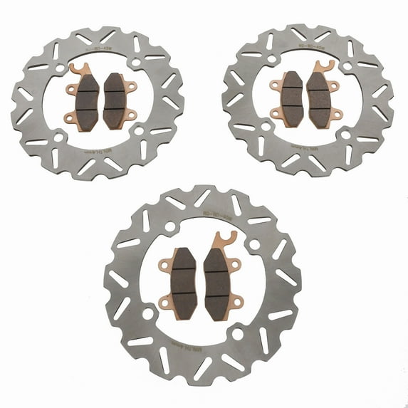 Brake Rotors & Pads fit Can-Am Commander XT 1000 2011-2017 Front & Rear RipTide