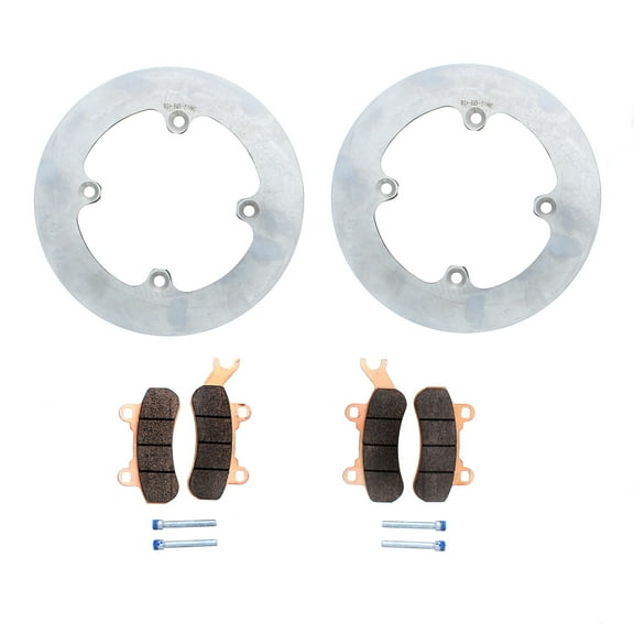 Brake Rotors & Pads fit Can-Am Defender Max HD10 XT 2017 - 2023 Rear MudRat