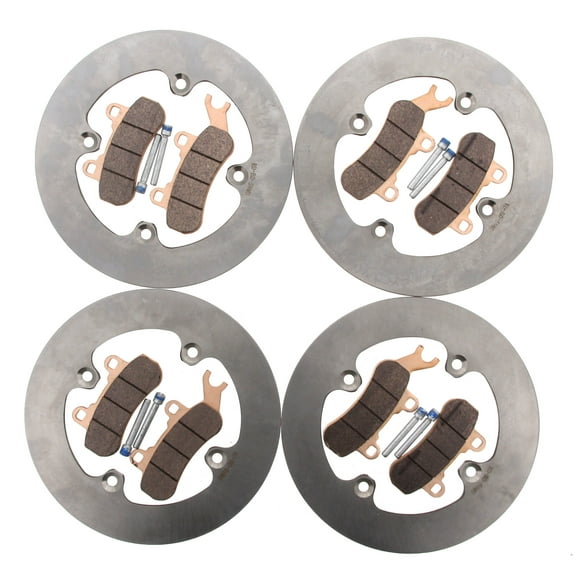 Brake Rotors & Pads fit Can-Am Defender Max HD8 2017 - 2021 Front & Rear MudRat