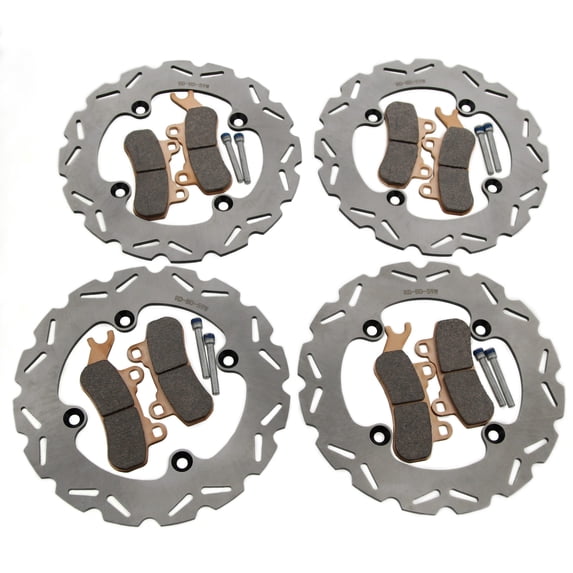 Brake Rotors & Pads fit Can-Am Defender Max HD9 XT 2022 Front & Rear RipTide