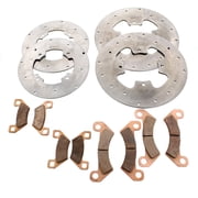 Brake Rotors and Brake Pads Arctic Cat Wildcat X 1000 2014 - 2016 Front and Rear