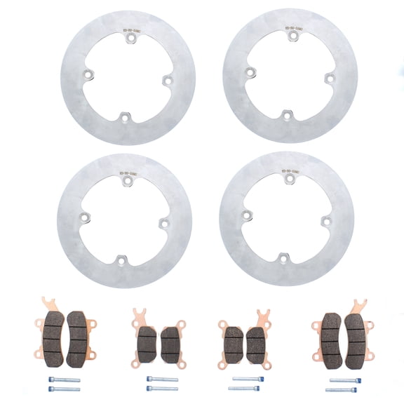 Brake Rotors & Brake Pads fit Can-Am Defender HD9 2022-2025 Front & Rear MudRat