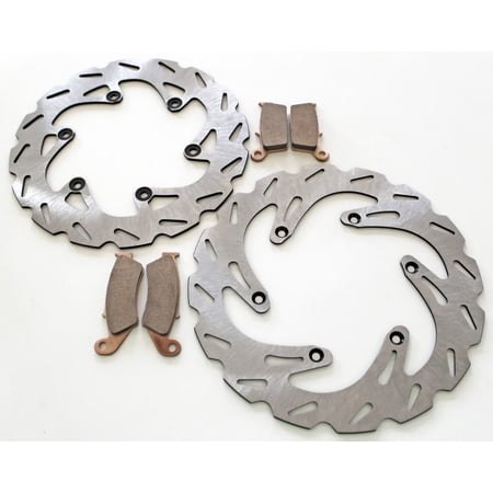 Brake Rotors and Brake Pads fits Yamaha WR250F 2001 Front and Rear RipTide