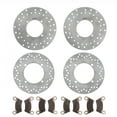 thumbnail image 1 of Brake Rotors and Brake Pads for Polaris Ranger 500 4x4 2013 Front and Rear Brake, 1 of 5