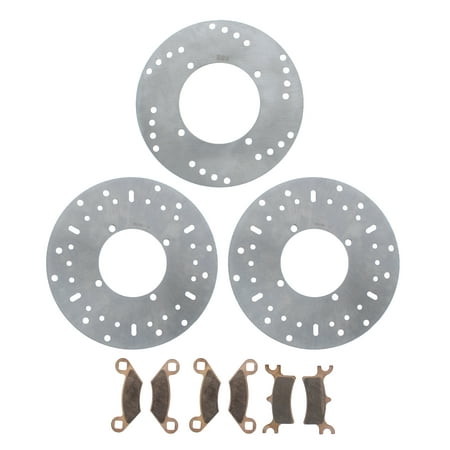 Brake Rotors and Brake Pads for Polaris Sportsman 500 2003 - 2006 Front and Rear