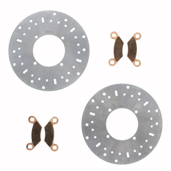 Brake Rotors and Brake Pads for Polaris Trail Boss 330 2010 - 2013 Front Brakes