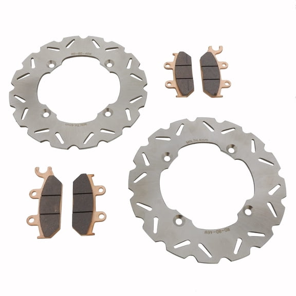 Brake Rotors and Pads fit Can-Am Commander Max 1000 4x4 DPS 2017 Front RipTide