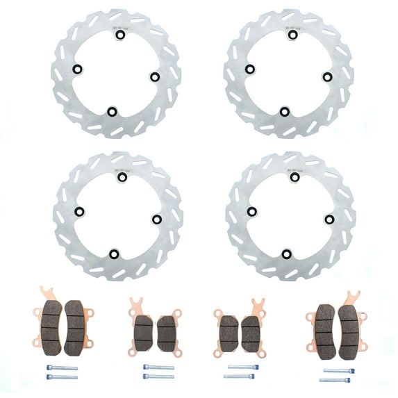 Brake Rotors and Pads fit Can-Am Defender HD5 2017 - 2019 Front and Rear RipTide