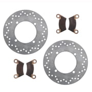 Brake Rotors and Pads for Polaris Ranger XP 700 2008 Rear Brake by Race-Driven