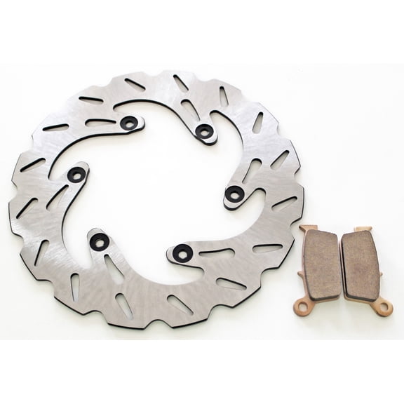 Brake Rotors and Pads for Yamaha WR250F WR426F YZ125 2002 Rear RipTide Disc