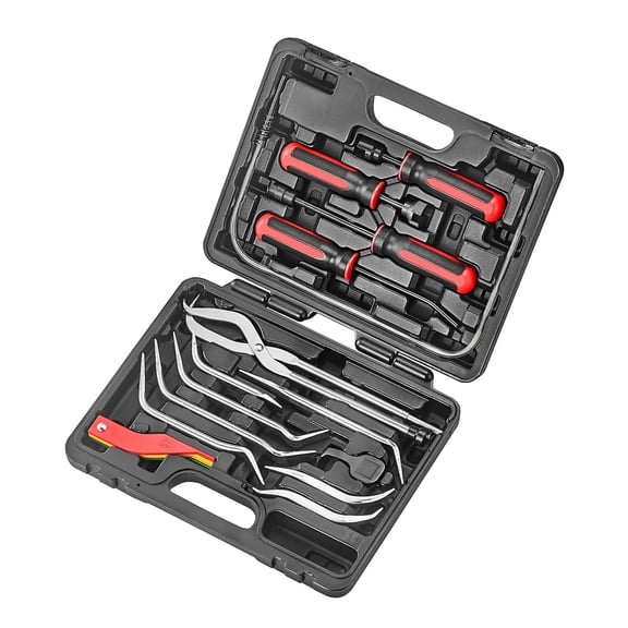 Brake Service Kit, 14-Piece Professional Drum Brake Tool Set w/Brake Lining Gauge