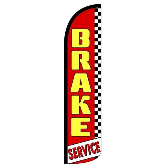 Brake Service Windless flag Without Pole Advertisement /Business Flags | Feather Flag |