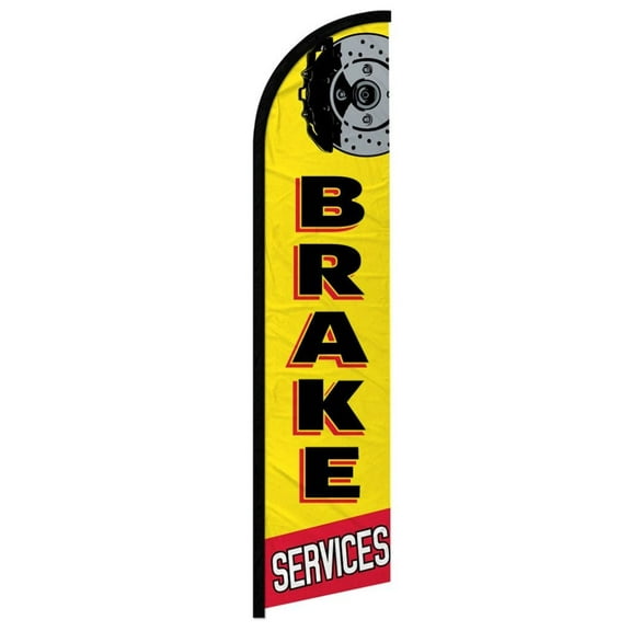 Brake Services Windless Banner Flag