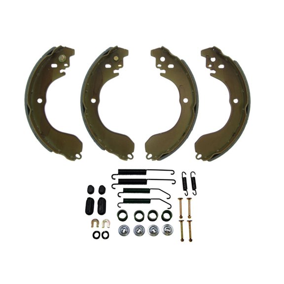Brake Shoe and for Spring Kit - 4pc Rear, OE for Fit, 2007-2017 for Jeep for Patriot, for Compass - High Heat, Low Dust, Quiet Operation