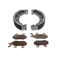 thumbnail image 1 of Brake Shoes and Pads for Kawasaki Bayou 300 KLF300 4X4 1992 Front and Rear, 1 of 6