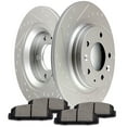 thumbnail image 1 of Brakes and Rotors Kits,AUTOMUTO 2pcs Rear Brake Rotors and 4pcs Ceramic Pads fit for 2003-2005 for Mazda 6,2003 for Mazda Protege, 1 of 5