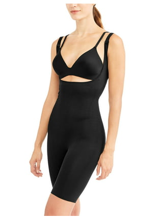 Strapless Shapewear For Women Tummy Control S Tulle Hemline Full Slip  Stretchy With Built In Bra Cami Dress Body Shapers Black L 