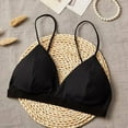 thumbnail image 1 of Bralette for Women Triangle Cups Removable Padded Wire Free Pull On Closure Tube Top, 1 of 2