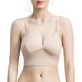 thumbnail image 1 of Bralette for Women Triangle Cups Removable Padded Wire Free Pull On Closure, 1 of 9