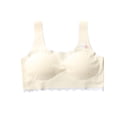 thumbnail image 1 of Bralette with Padding Training Bras for Tween Girls Seamless Sports Bras Soft Breathable Bras with Chest Pad Cropped Cami Underwear Beige 12Y, 1 of 3