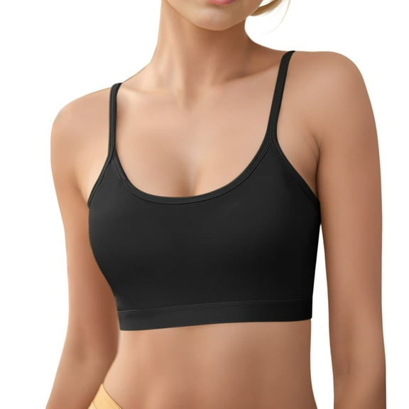 Bralettes For Women Plus Size Camisoles For Women Plus Size Daily Workout Bras Comfy Breathable Bottom Shirts Padded Bra With Spaghetti Strap