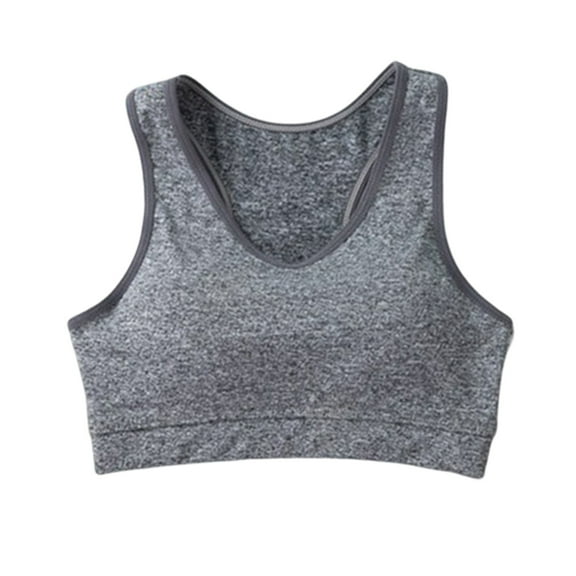 Bralettes for Women Women's Running Sports Thin Shockproof Gathering Womens Bras Pack under Control Maternity Bra Running Girl One Shoulder Sports Bra High Intensity Bras for Women Workout Gray M