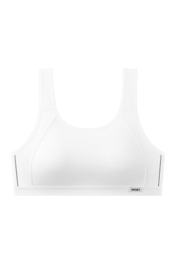 Bralettes for Girl New Student Girls Underwear for Adult Girls During Puberty Women's Sports Vests Style B-2 White 14-15 Years