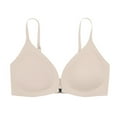 thumbnail image 1 of Bralettes for Women Pullover Bra Feature V-Neck T-Shirt Bra Style W-1731 Beige M, 1 of 8