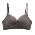thumbnail image 1 of Bralettes for Women Push up Pullover Bra Feature V-Neck Bralette Bra Style W-1446 Coffee XL, 1 of 3