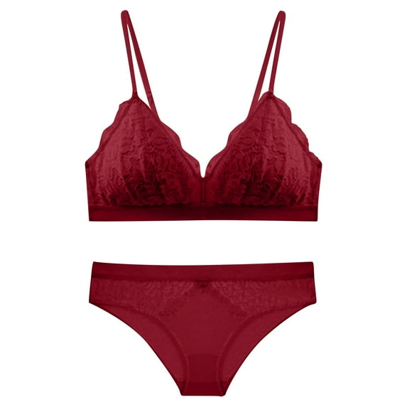 Bralettes for Women with Support Lightly Lined Bra Feature V-Neck T-Shirt Bra Style W-778 Hook and Eye Closure Comfort Bras Red S