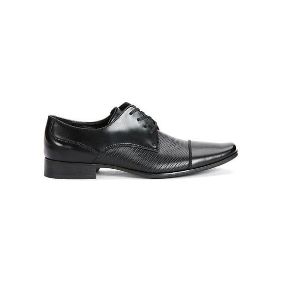 Bram Diamond-Panel Leather Derby Shoes