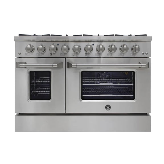 Brama BR4801SSDF 6.7 Cu. Ft. Stainless Steel Dual-Fuel Slide-In Range