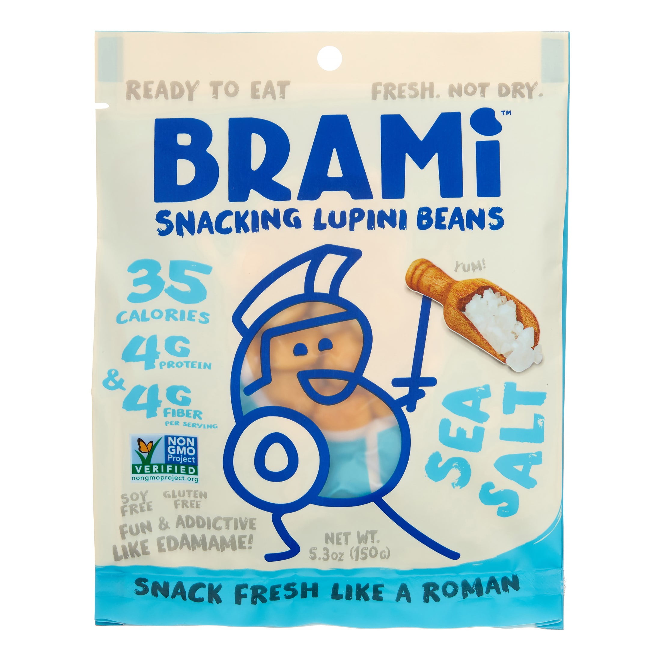 Brami Snacking Lupini Beans, Sea Salt, 5.3 Oz