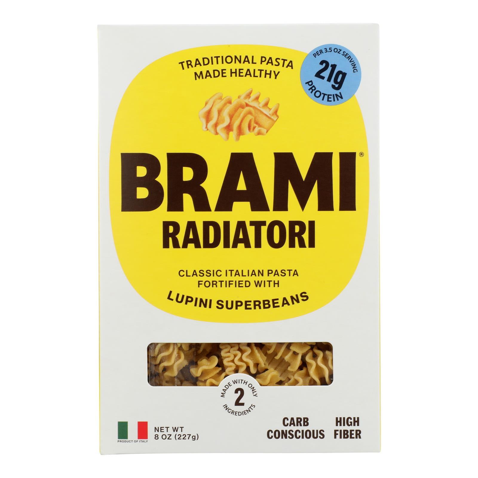 Brami - Pasta Semo Lupini Radiatori - Case of 8-12 Ounces - Walmart.com