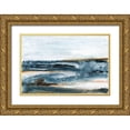 thumbnail image 1 of Bramma, Lila 14x11 Gold Ornate Wood Framed with Double Matting Museum Art Print Titled - Ocean Blues I, 1 of 4