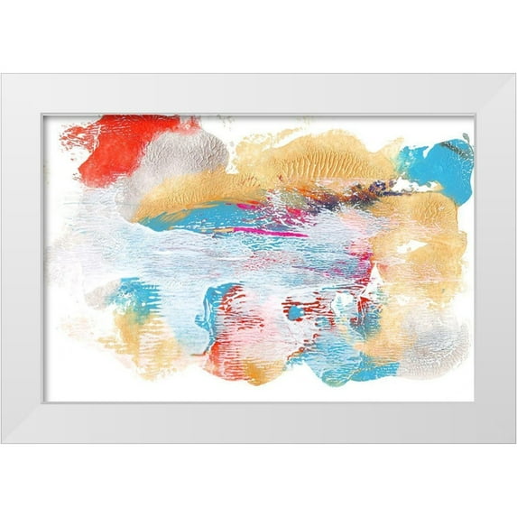 Bramma, Lila 14x11 White Modern Wood Framed Museum Art Print Titled - Whitewash Sunset I