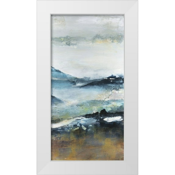 Bramma, Lila 18x32 White Modern Wood Framed Museum Art Print Titled - Ancient View III