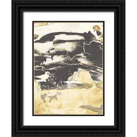 Bramma, Lila 19x24 Black Ornate Wood Framed with Double Matting Museum Art Print Titled - Presence of Life II
