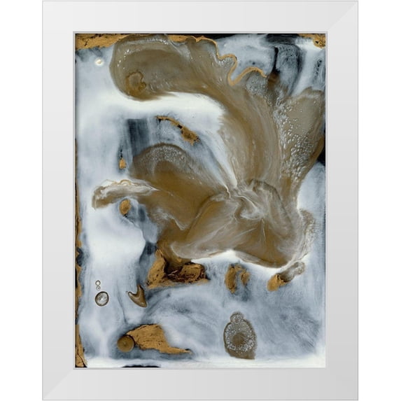Bramma, Lila 19x24 White Modern Wood Framed Museum Art Print Titled - Power of Life II