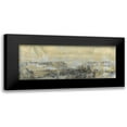 thumbnail image 1 of Bramma, Lila 24x12 Black Modern Framed Museum Art Print Titled - Gold Horizon I, 1 of 5