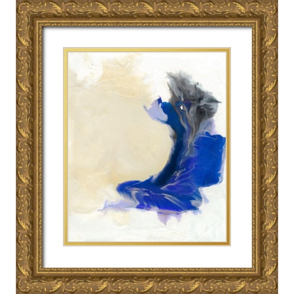 Bramma, Lila 26x30 Gold Ornate Wood Framed with Double Matting Museum Art Print Titled - Love in Action I