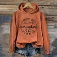 thumbnail image 1 of Bramtres Hoodies for Women Fall Clothes I Haven'T Been Everywhere But 'S My List Funny Graphic Shirts Lightweight Sweatshirt Shirt Pullover Fall Outfits Long Sleeve Tops Orange L, 1 of 4